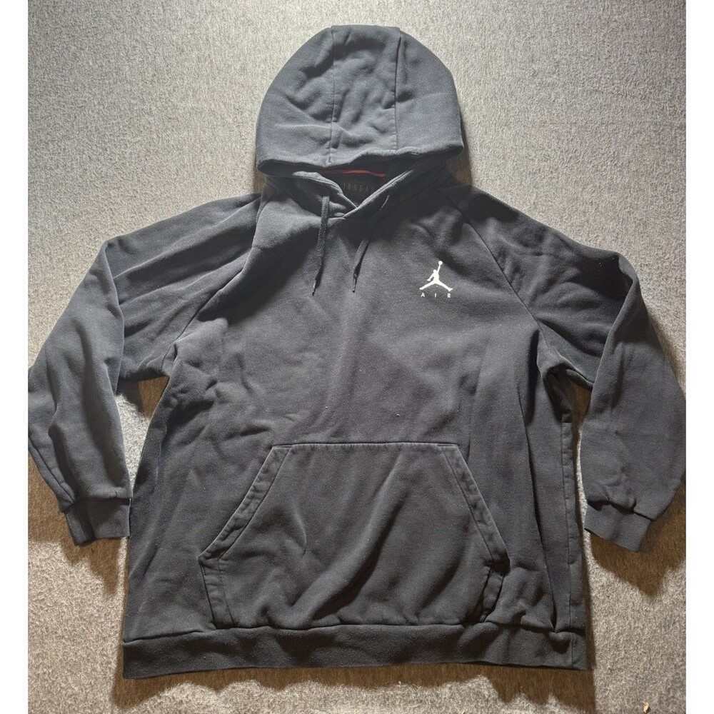 Nike Jordan Essentials Fleece Hoodie Mens 3XL Black Sweatshirt Pullover
